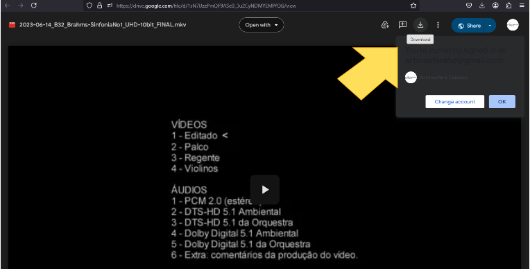 Download no browser Firefox.
